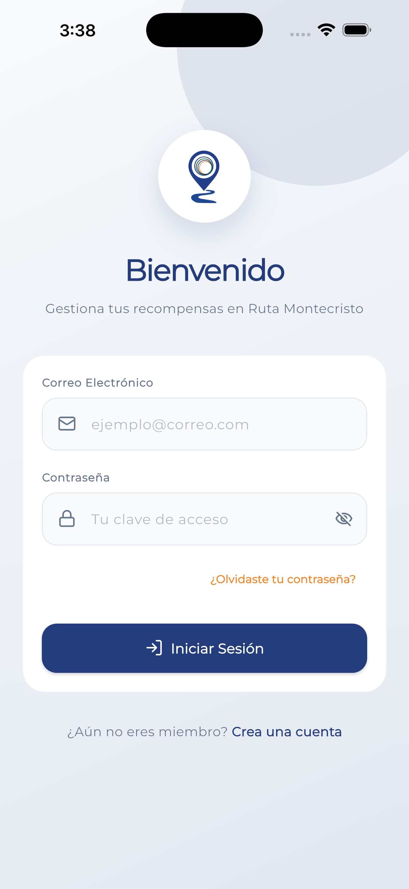 Pantalla de Inicio de Sesión